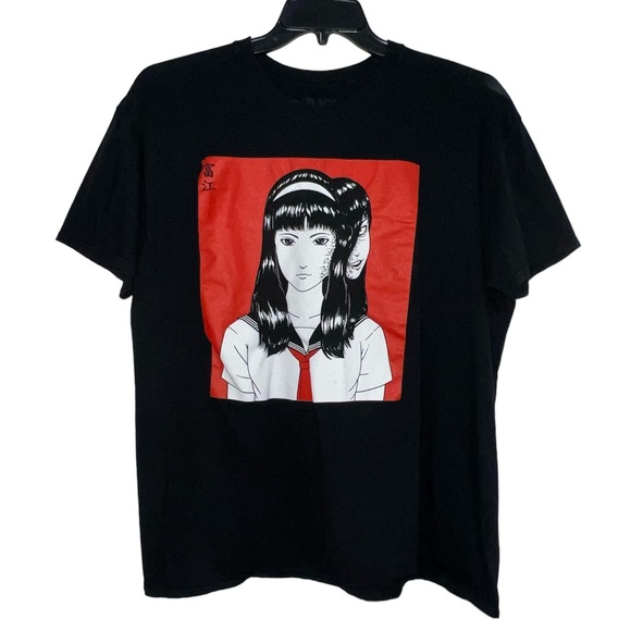 Black Matter Other - Black Matter Tomie Men’s T Shirt Size 2X Junji Ito Black Red Graphic Manga Anime